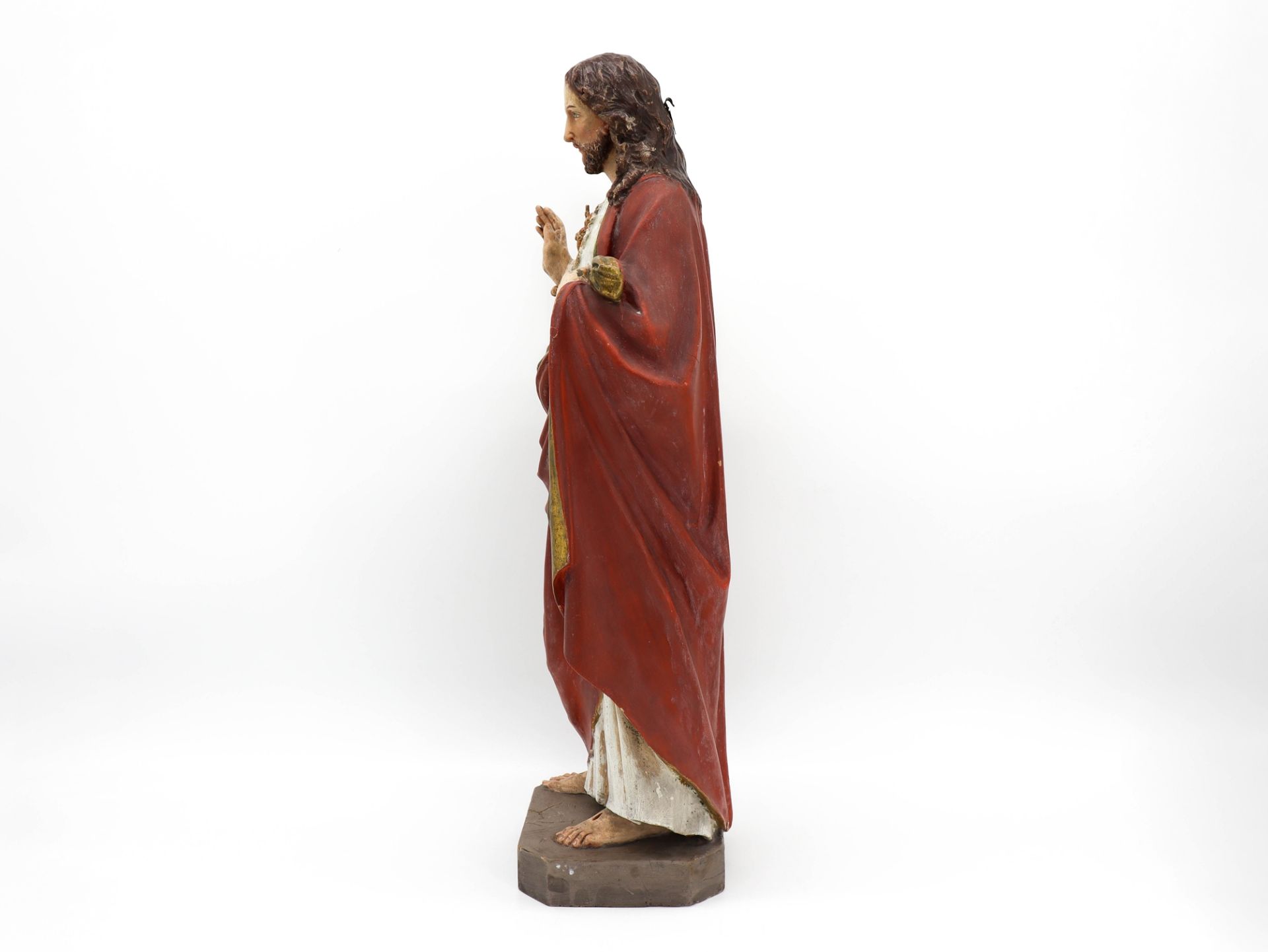 Jesus figure carving, lime wood, around 1900 - Image 4 of 7