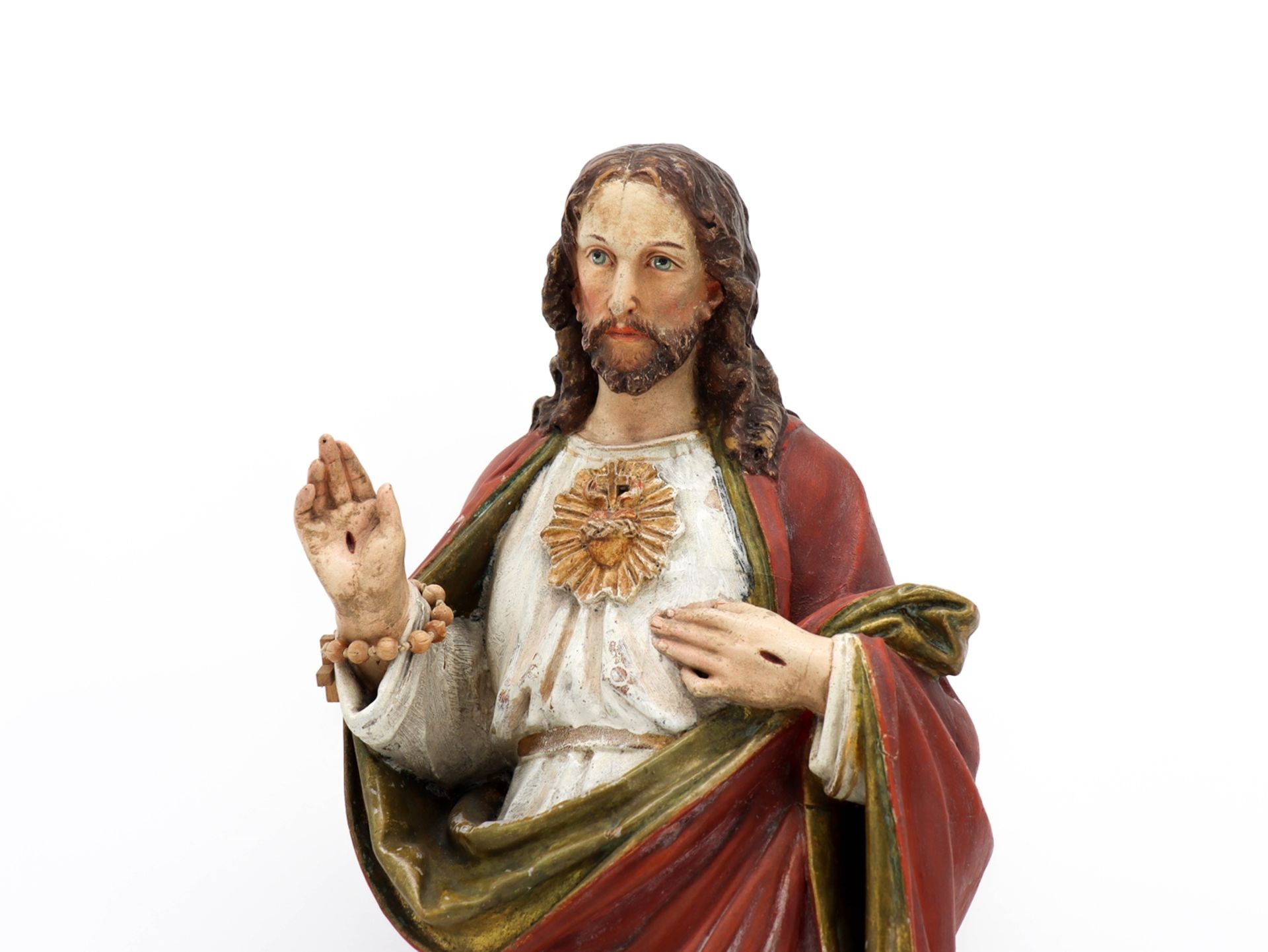 Jesus figure carving, lime wood, around 1900 - Image 6 of 7