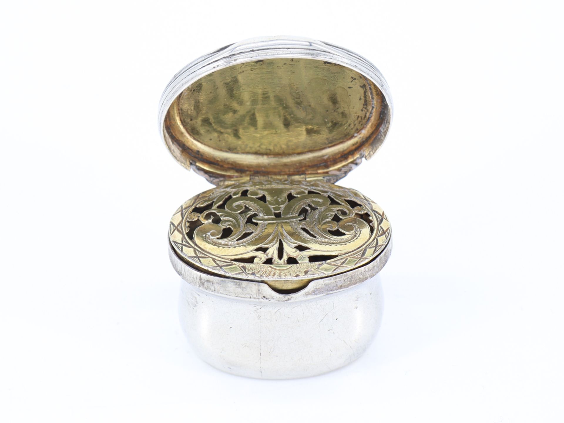 Fine silver smelling box "Vinaigrette" South German, Biedermeier, early 19th century. - Image 9 of 9