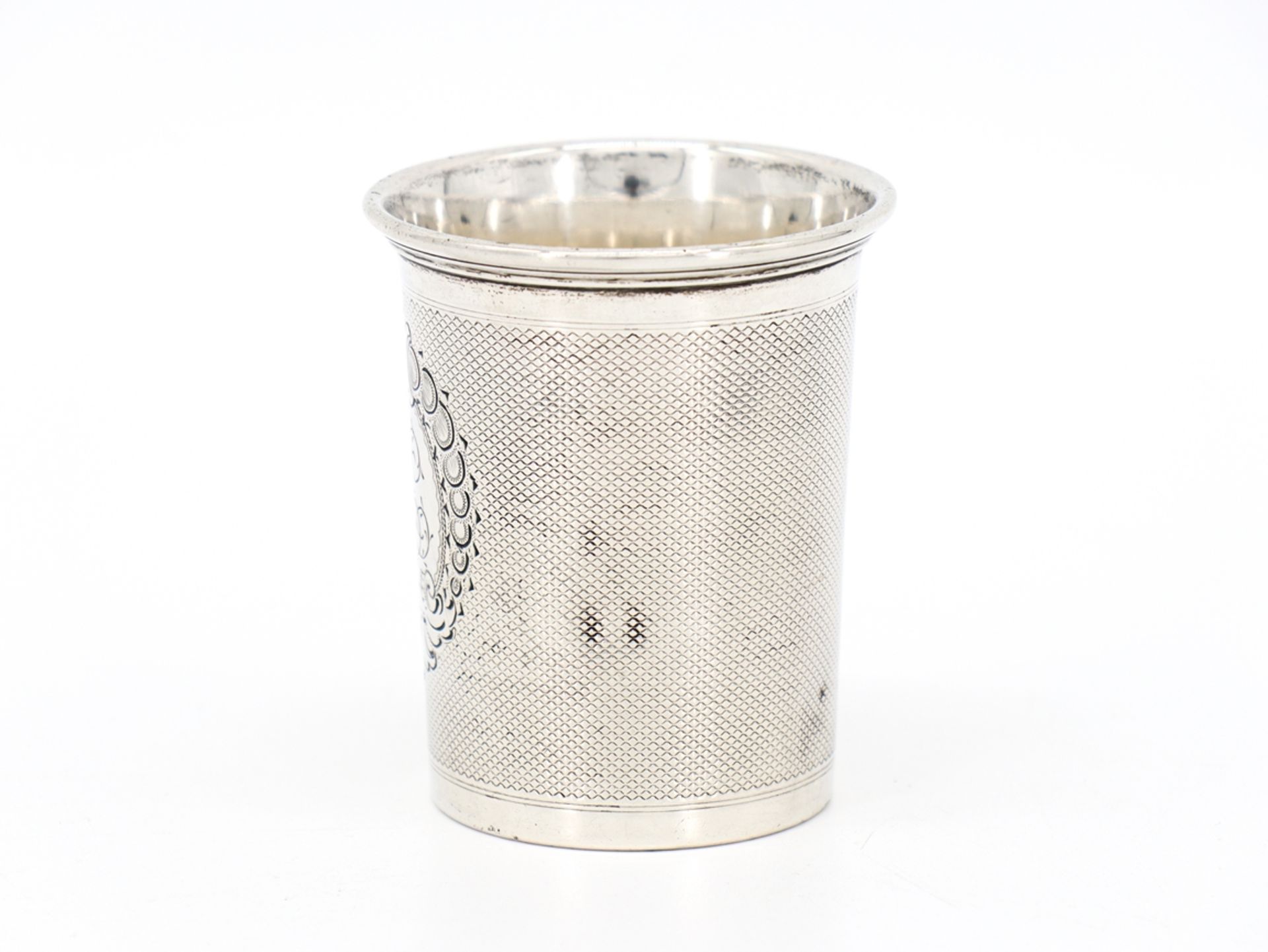 Silver cup 13 lot silver monogrammed, mid 19th century.  - Image 2 of 8
