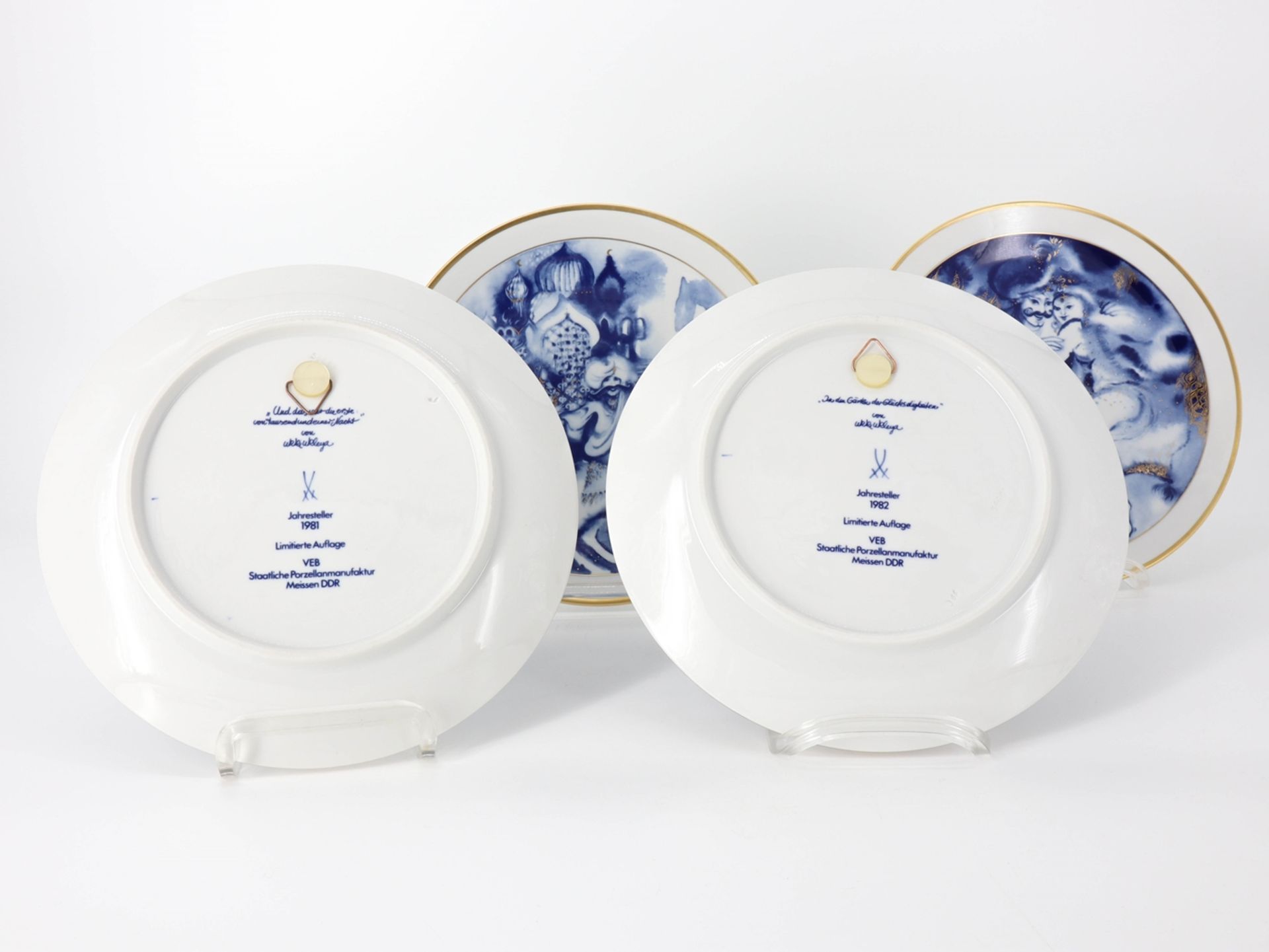 4 Meissen wall plates 1981-1984 - Image 2 of 6