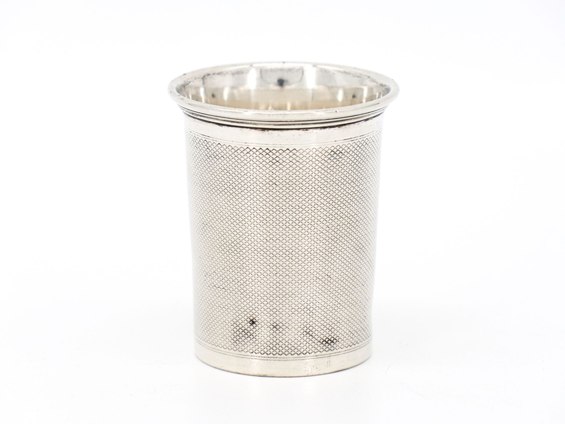 Silver cup 13 lot silver monogrammed, mid 19th century.  - Image 3 of 8