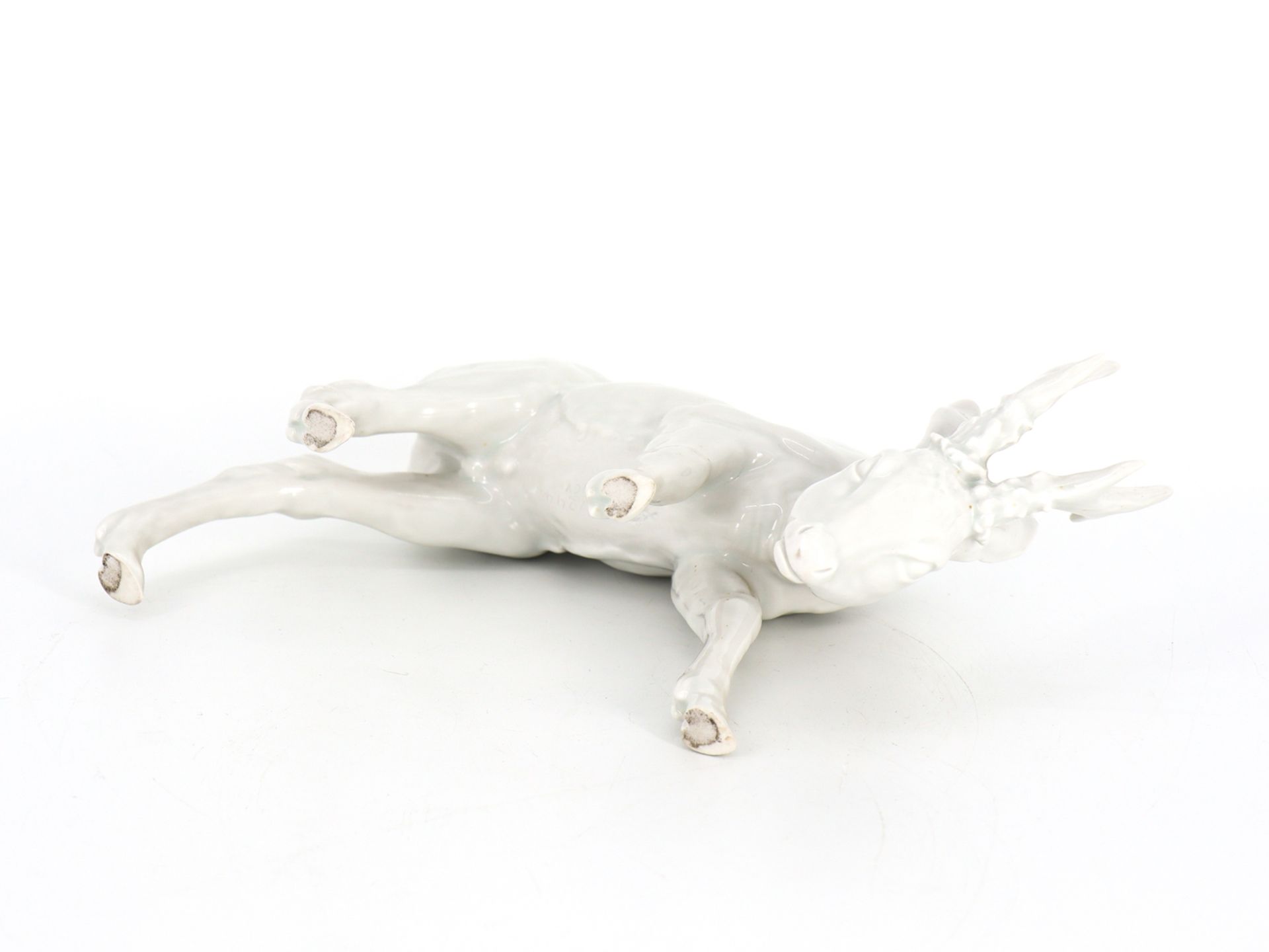 Willi Münch-Khe (1885-1960) Meissen young roebuck, design from 1938. - Image 6 of 8