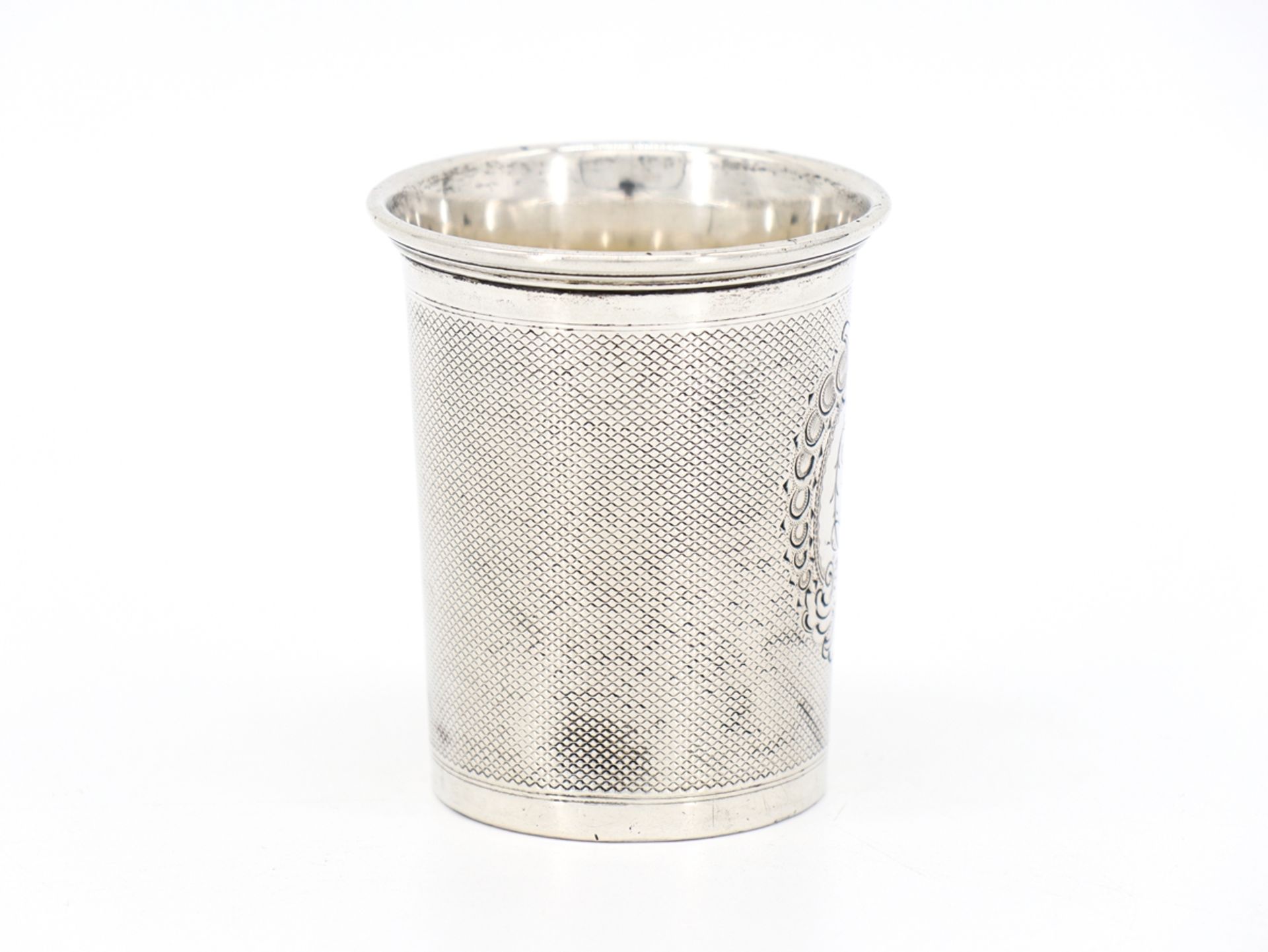Silver cup 13 lot silver monogrammed, mid 19th century.  - Image 4 of 8