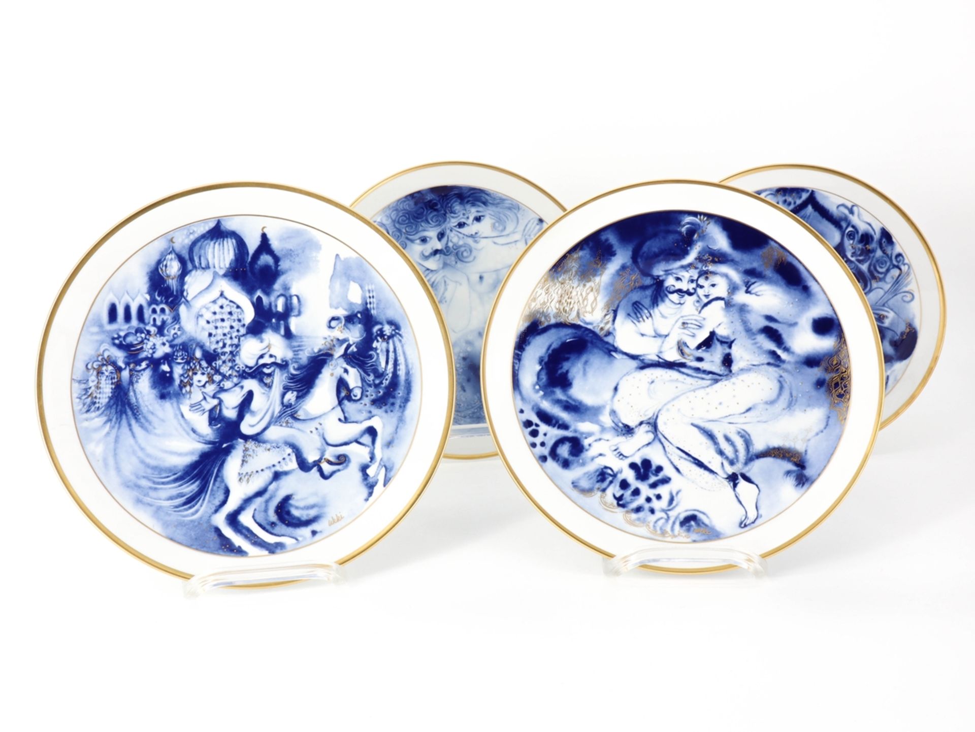 4 Meissen wall plates 1981-1984 - Image 3 of 6
