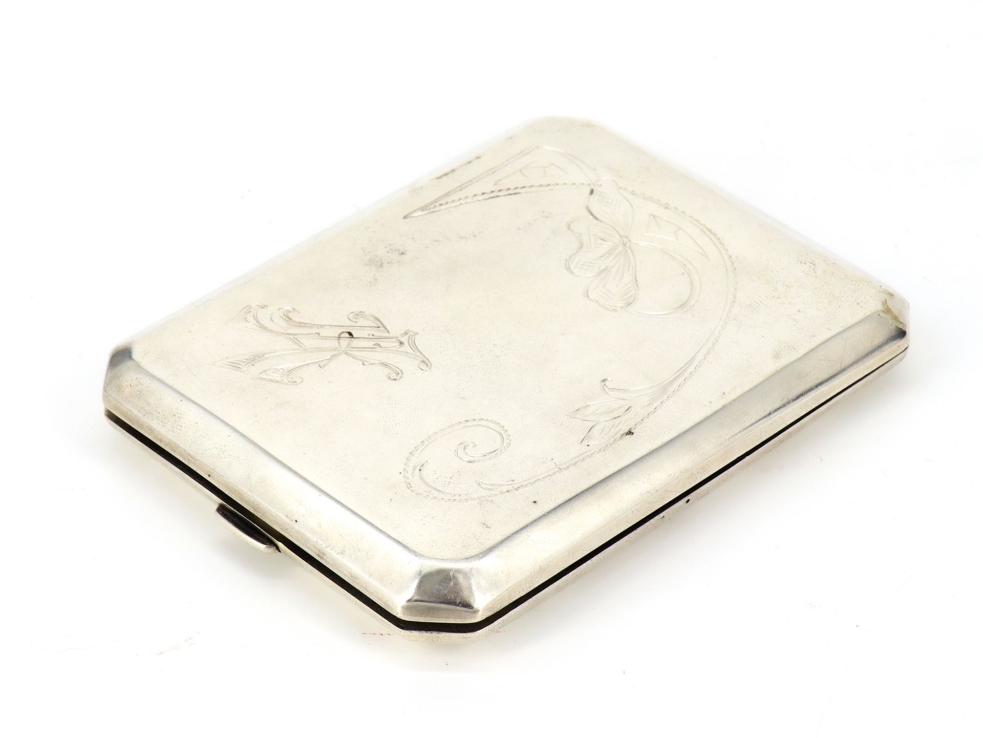 Art nouveau silver cigarette case, Baltic silver, around 1900 - Image 6 of 6