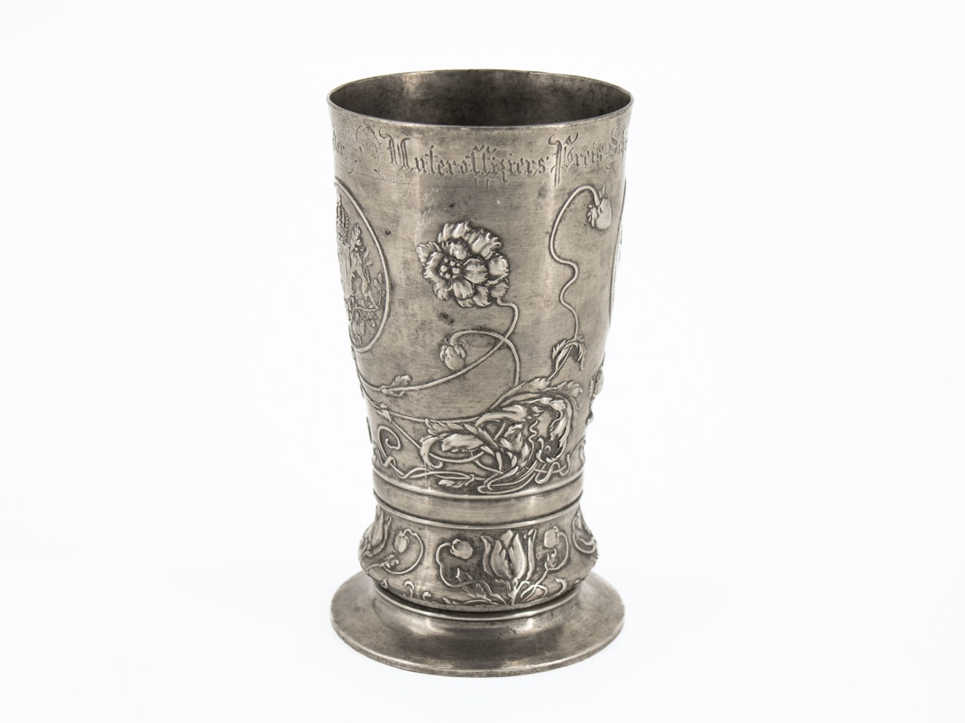 Rifleman's Cup NCO Prize Shooting, Art Nouveau, dated 1901. - Image 2 of 6