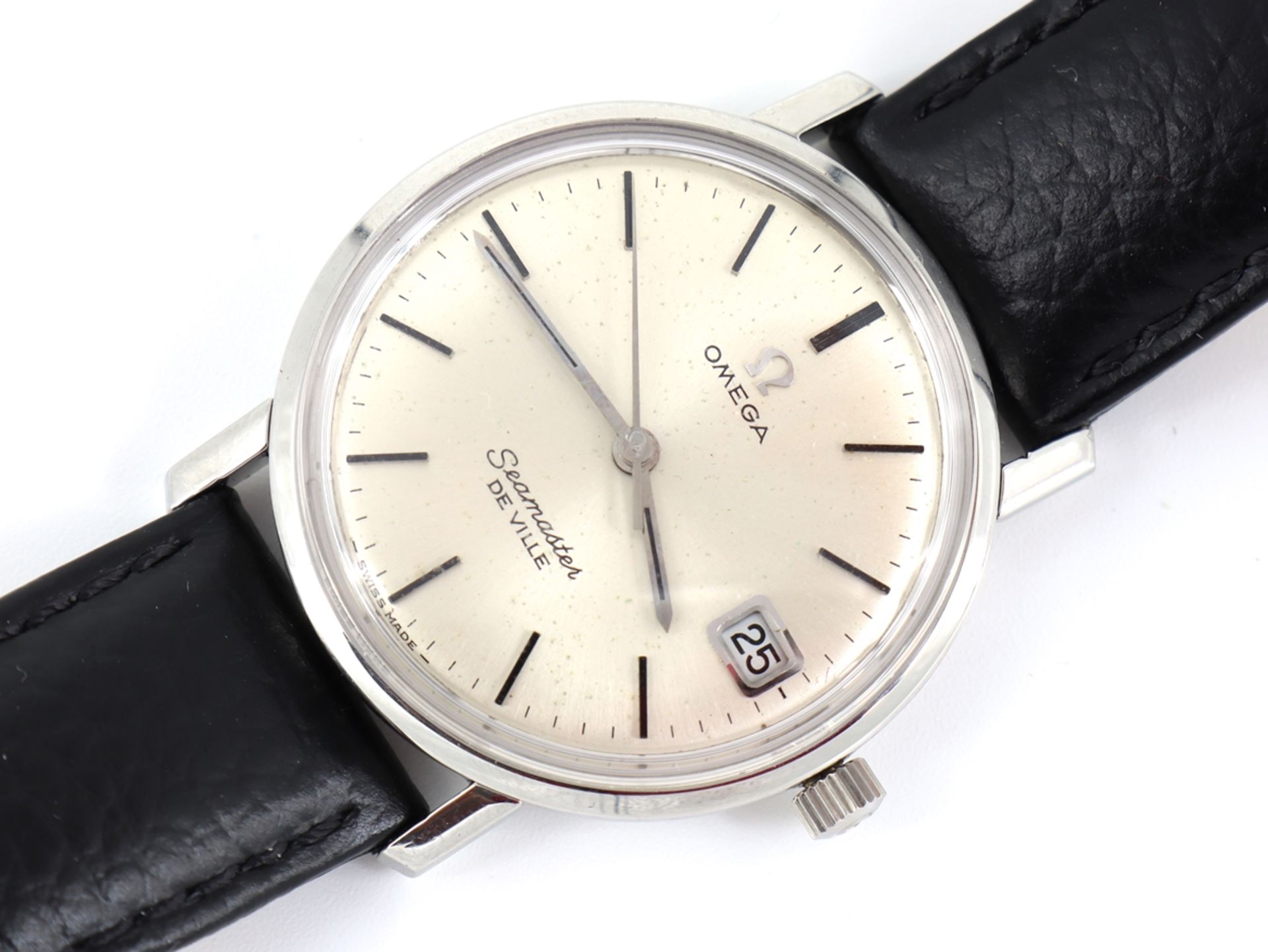 Men's wristwatch, Omega Seamaster, around 1960.