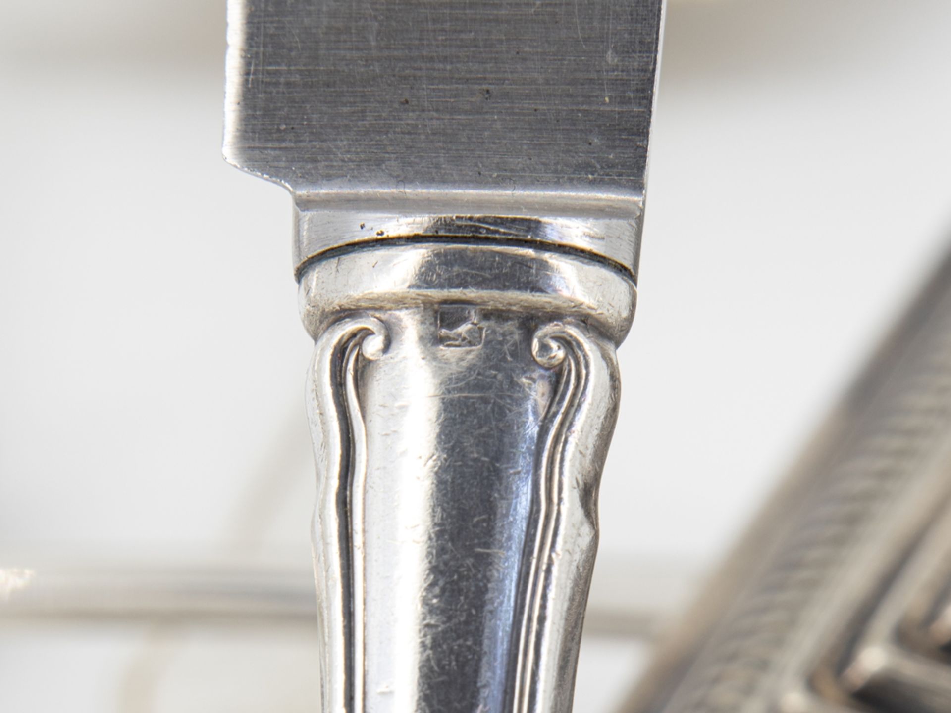 6-piece silver cutlery Seckenrand, Geb. Reiner Krumbach, Swabia, around 1930 - Image 3 of 5