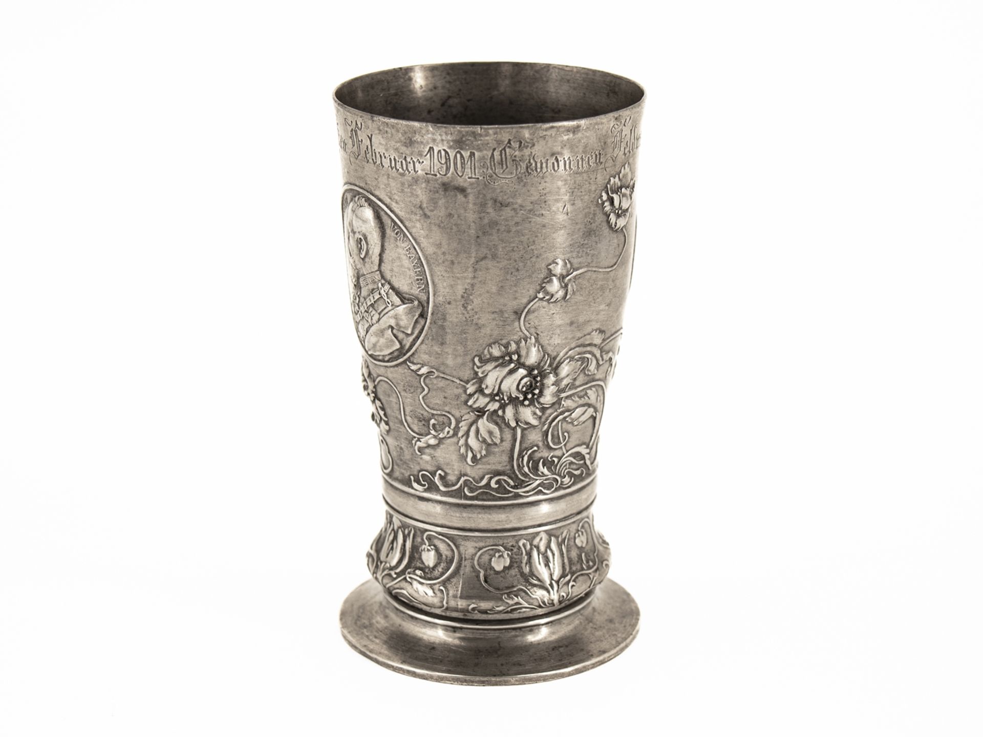 Rifleman's Cup NCO Prize Shooting, Art Nouveau, dated 1901. - Image 4 of 6