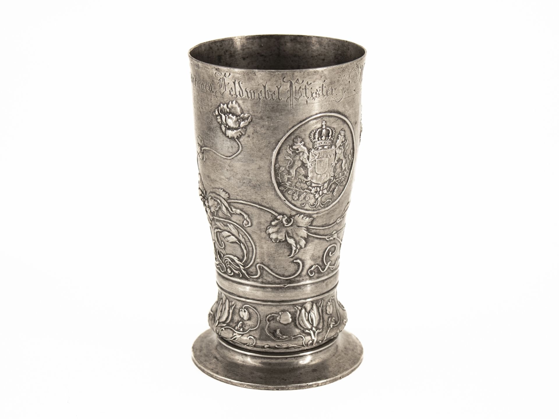 Rifleman's Cup NCO Prize Shooting, Art Nouveau, dated 1901. - Image 3 of 6