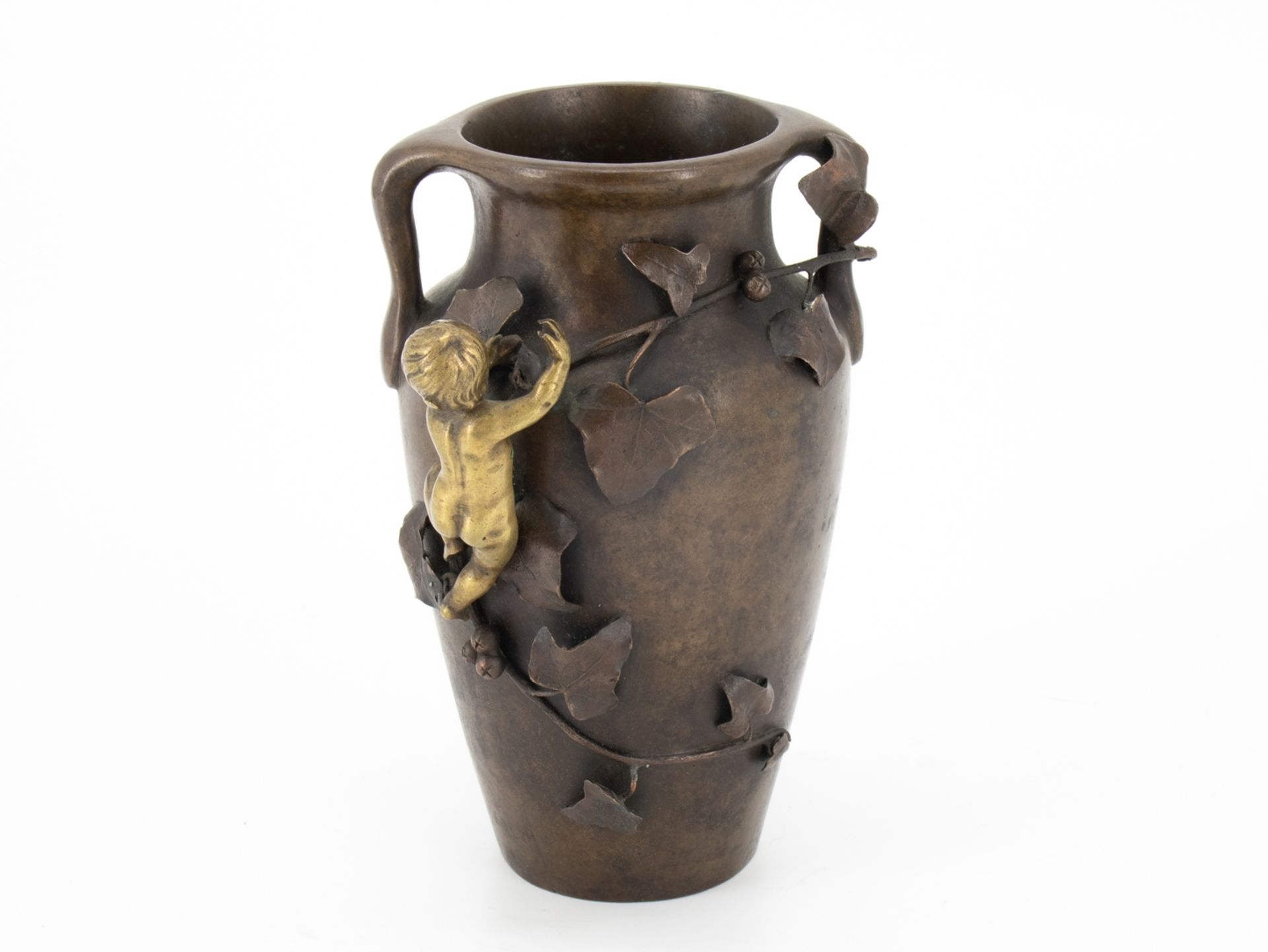Jugendstil Bronze Vase um 1910