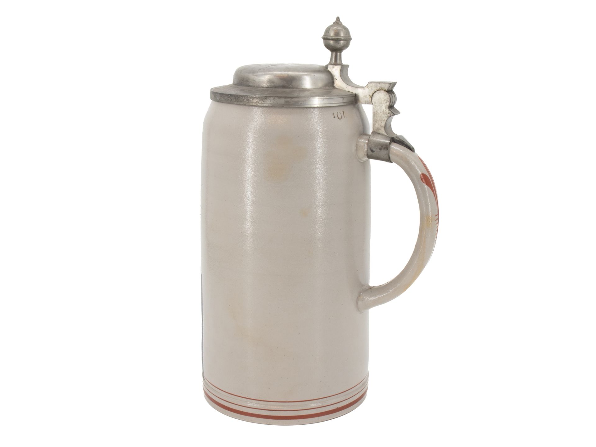 Extraordinary jug, Hofbräu Munich, 10 litres, Münchner Kindl, around 1900. - Image 3 of 8