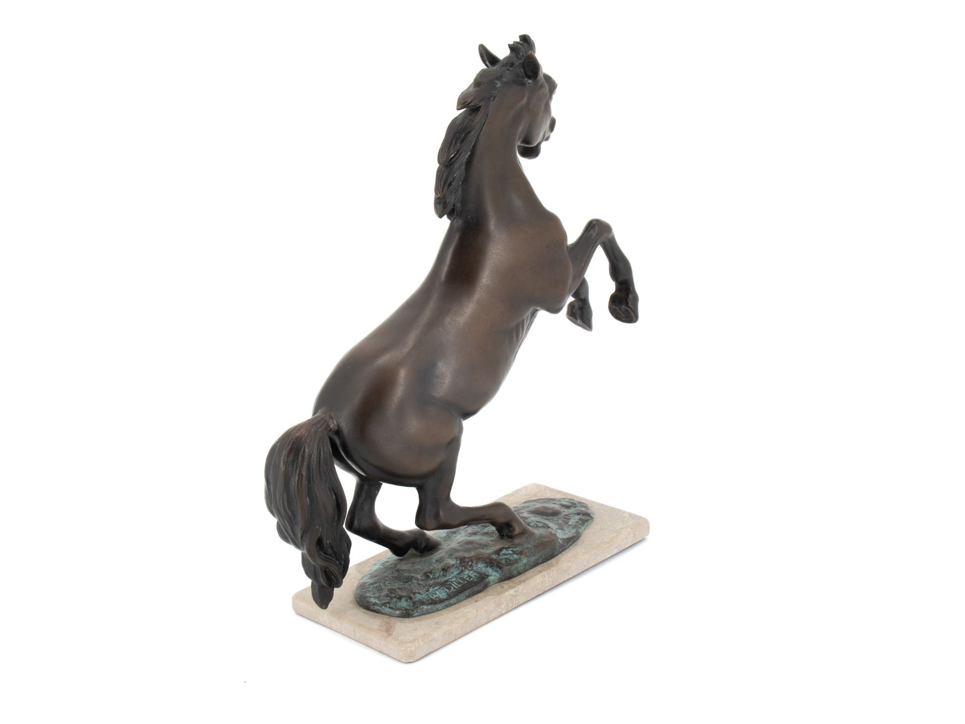 Diller Helmut (1911 - 1984), Bronze sculpture "Steigendes Pferd" (Rising Horse) - Image 4 of 9