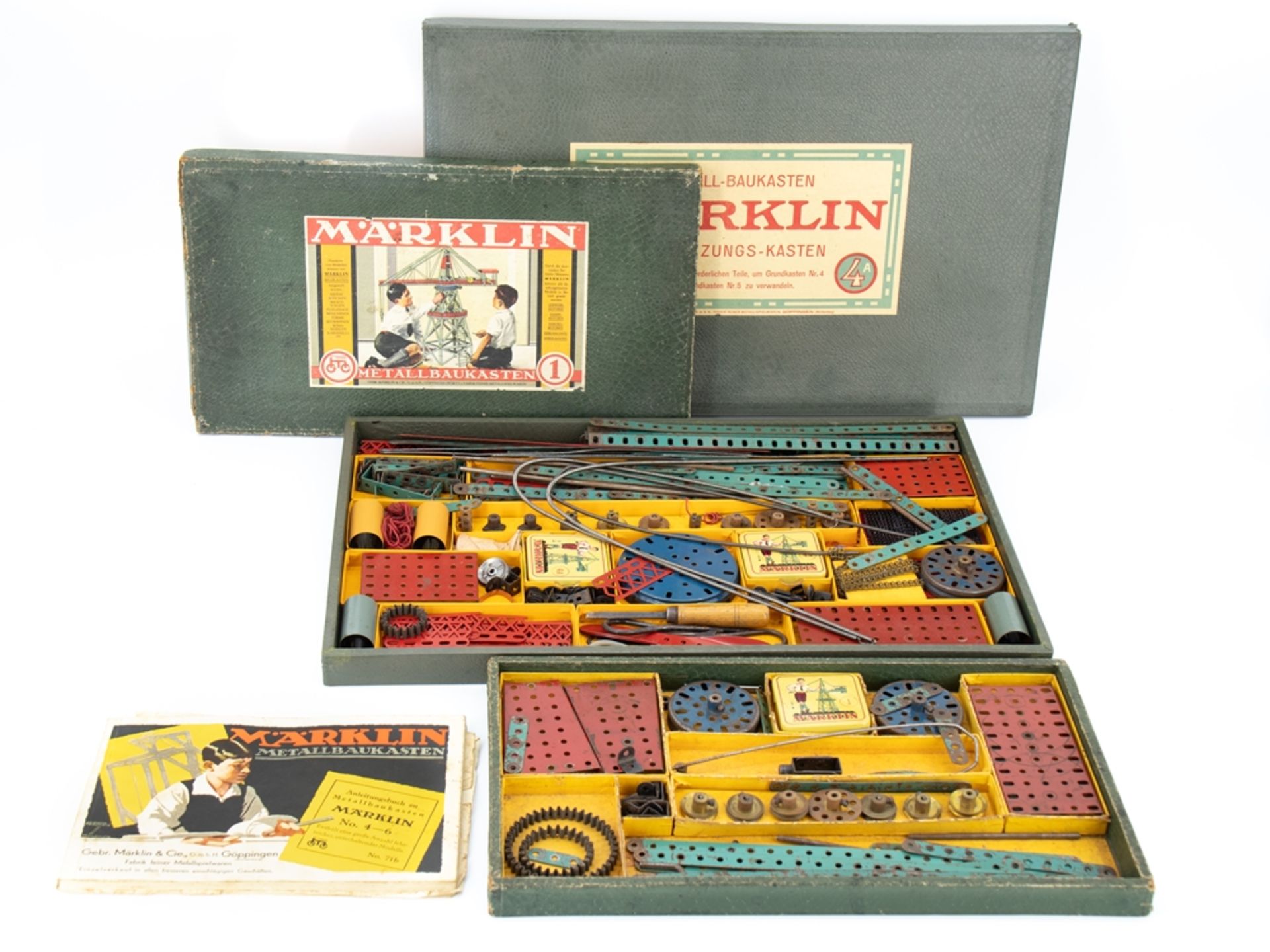 5 x Märklin metal building set, very extensive assortment, around 1940. - Image 2 of 3