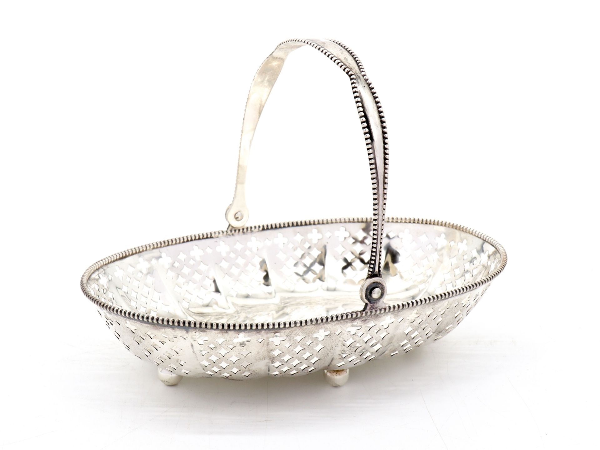 Handle basket, 925 sterling silver, dated 1899 - Image 7 of 7