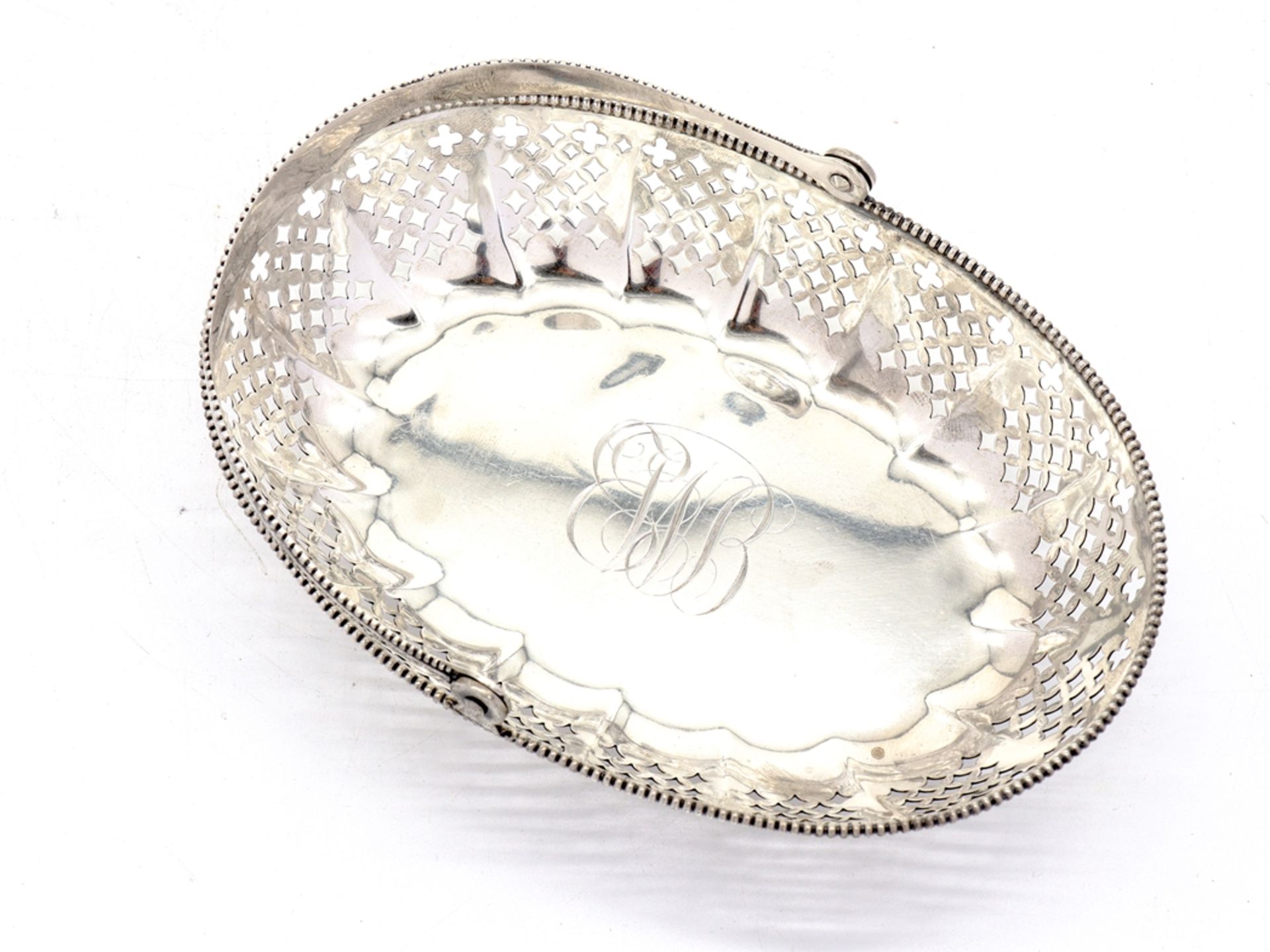Handle basket, 925 sterling silver, dated 1899 - Image 4 of 7