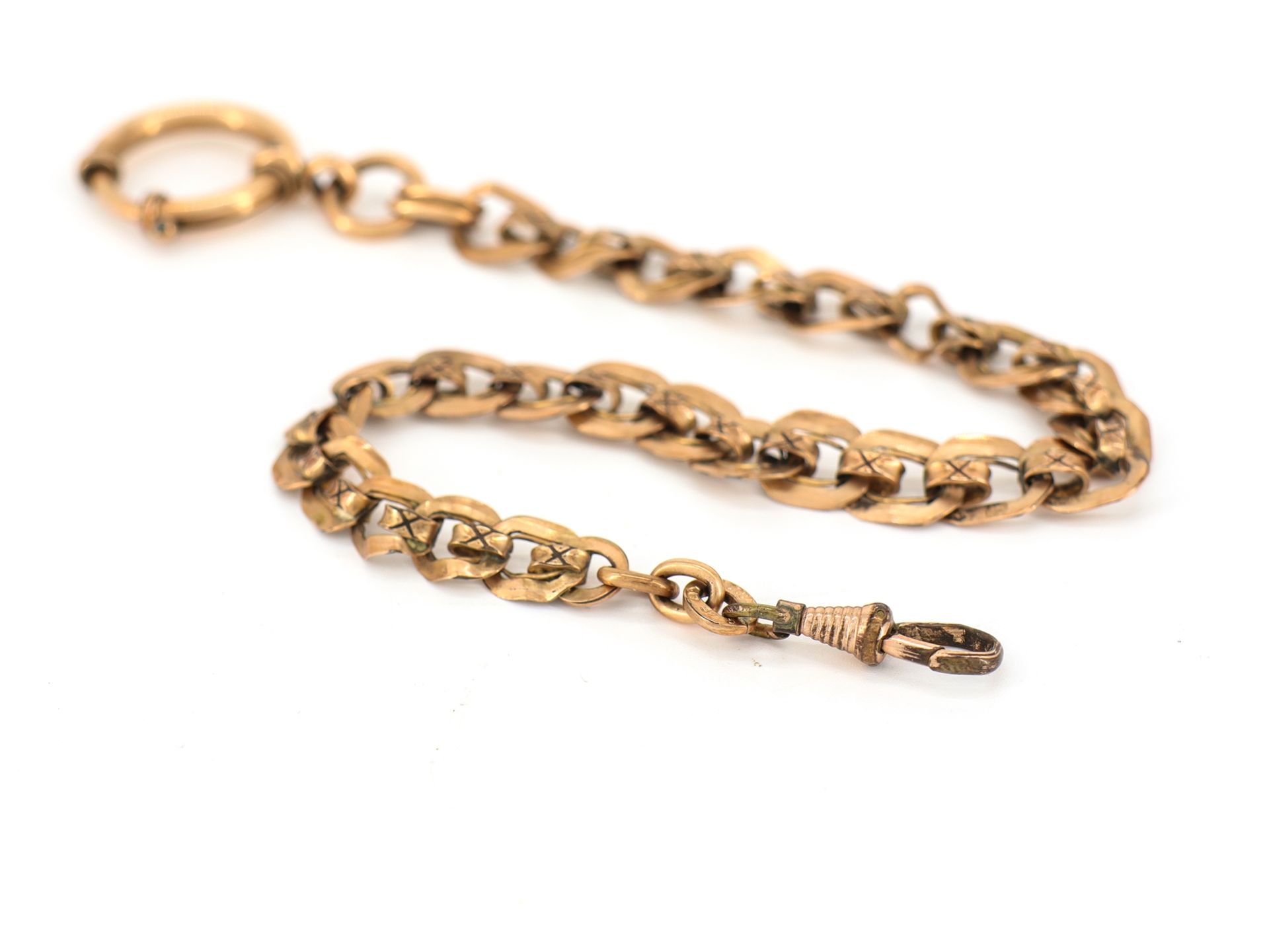 Gold-plated watch chain, around 1890 - Image 2 of 5