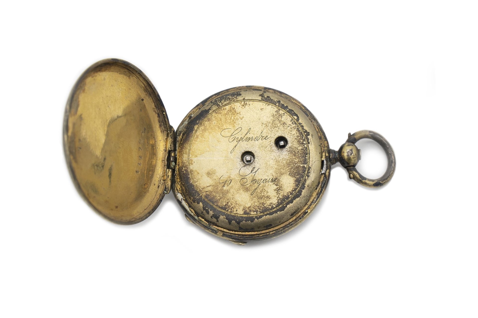 Lady's pocket watch in 14 K, 585 gold, around 1900. - Image 5 of 6