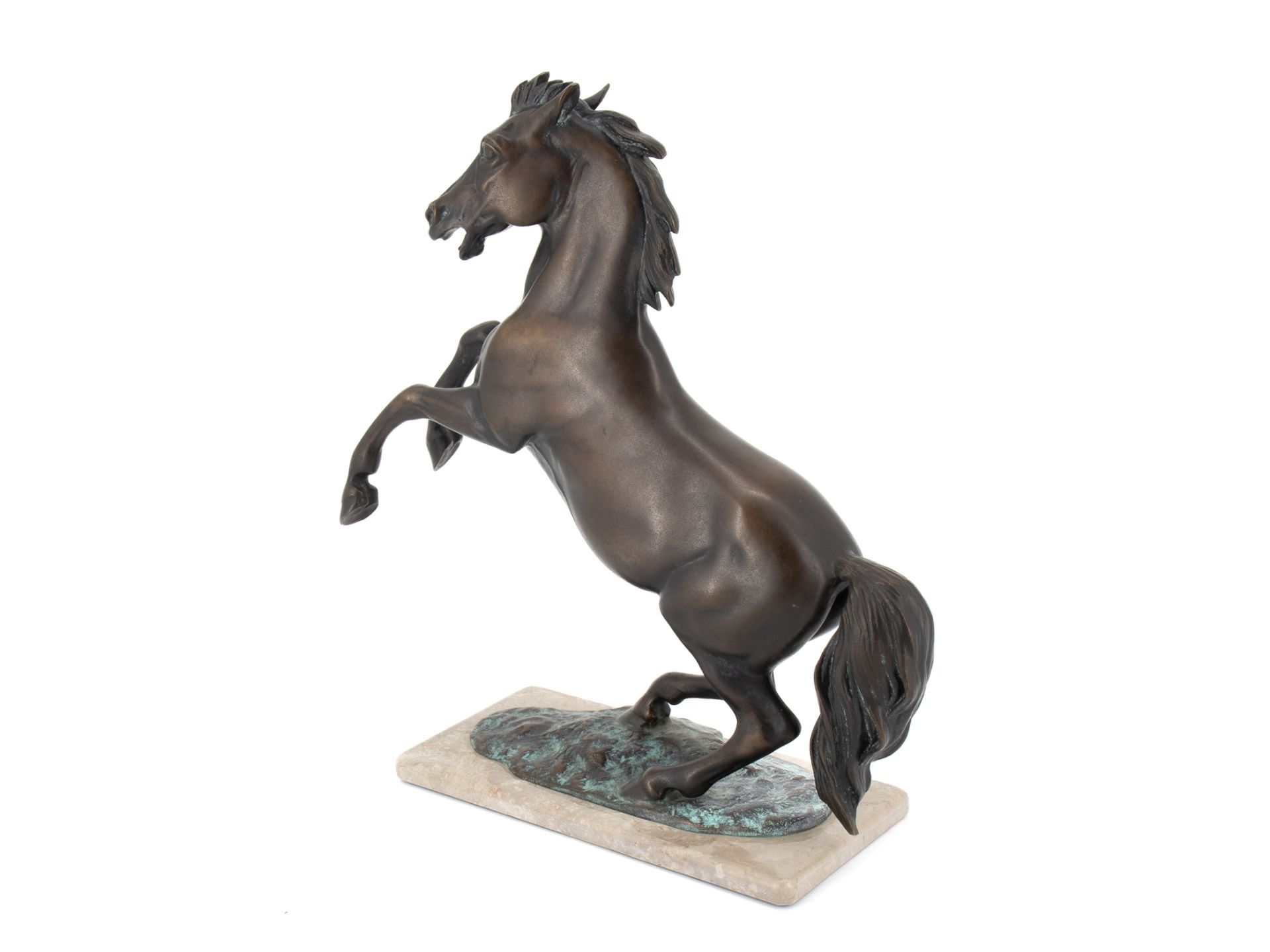 Diller Helmut (1911 - 1984), Bronze sculpture "Steigendes Pferd" (Rising Horse) - Image 3 of 9