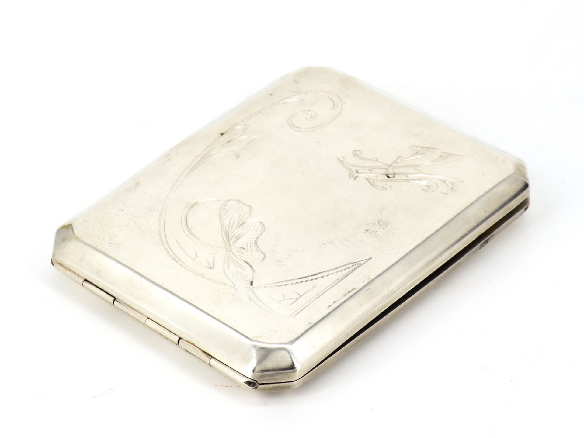 Art nouveau silver cigarette case, Baltic silver, around 1900 - Image 2 of 6