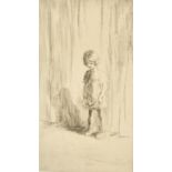 Eileen Alice Soper (1905-1990) British. "The New Pupil", Etching, Signed in pencil, and inscribed on