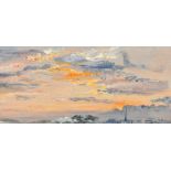 William White Warren (1832-1915) British. A Sky Study, Oil on board, Indistinctly incised and