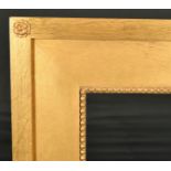 John Davies Framing. A Reproduction Flat Oak Frame with Shot Decoration, rebate 72" x 40" (182.9 x