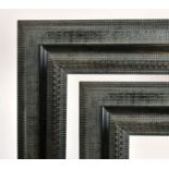John Davies Framing. A Fine Pair of Reproduction Dutch Black Ripple Frames, rebate 60" x 39.7" (