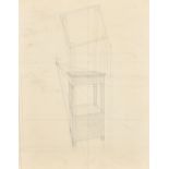 Maj Bring (1880-1971) Swedish. A Design for a piece of Furniture, Ink and pencil, Inscribed Pl.IV