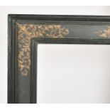 John Davies Framing. A Reproduction Black and Gilt Cassetta Frame, rebate 39.25" x 29.25" (99.7 x