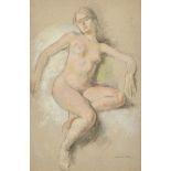 Arthur Ralph Middleton Todd (1891-1966) British. "Nude", Pastel, Signed, and inscribed on a label