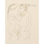 Pablo Picasso (1881-1973) Spanish. Untitled, Lithograph, 9" x 7" (22.8 x 17.7cm)