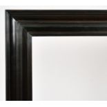 John Davies Framing. A Reproduction Darkwood Flat Forward Scotia Frame, rebate 34" x 21.75" (86.2
