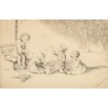 Eileen Alice Soper (1905-1990) British. "Bubbles", Etching, Signed in pencil, and inscribed on a