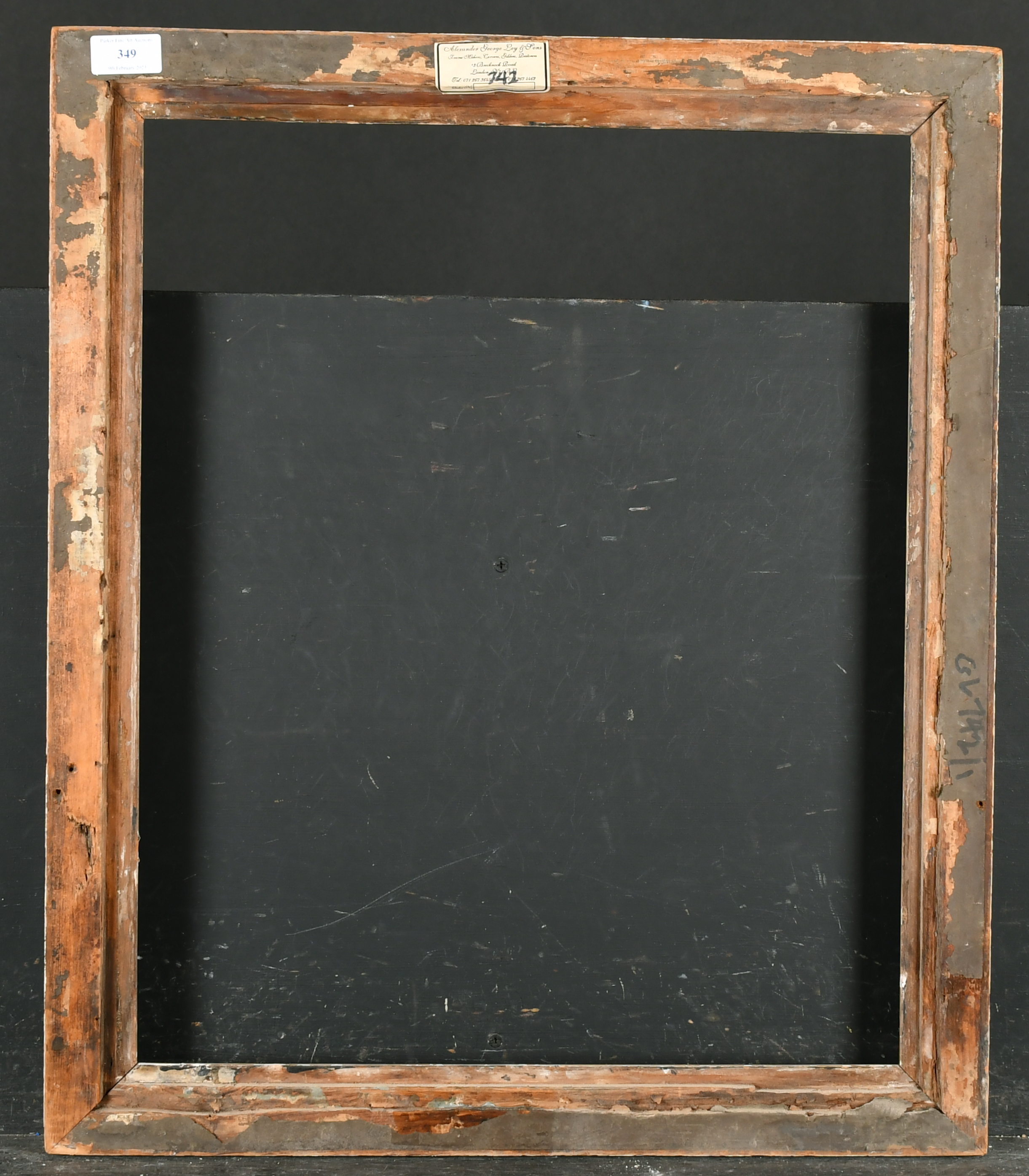 19th Century English School. A Gilt Composition Hollow Frame, rebate 21" x 17.5" (53.3 x 44.4cm) - Image 3 of 3