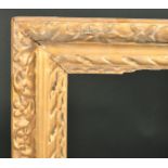 Late 17th Century English School. A Provincial Carved Giltwood Lely Panel Frame, rebate 28.5" x 23.