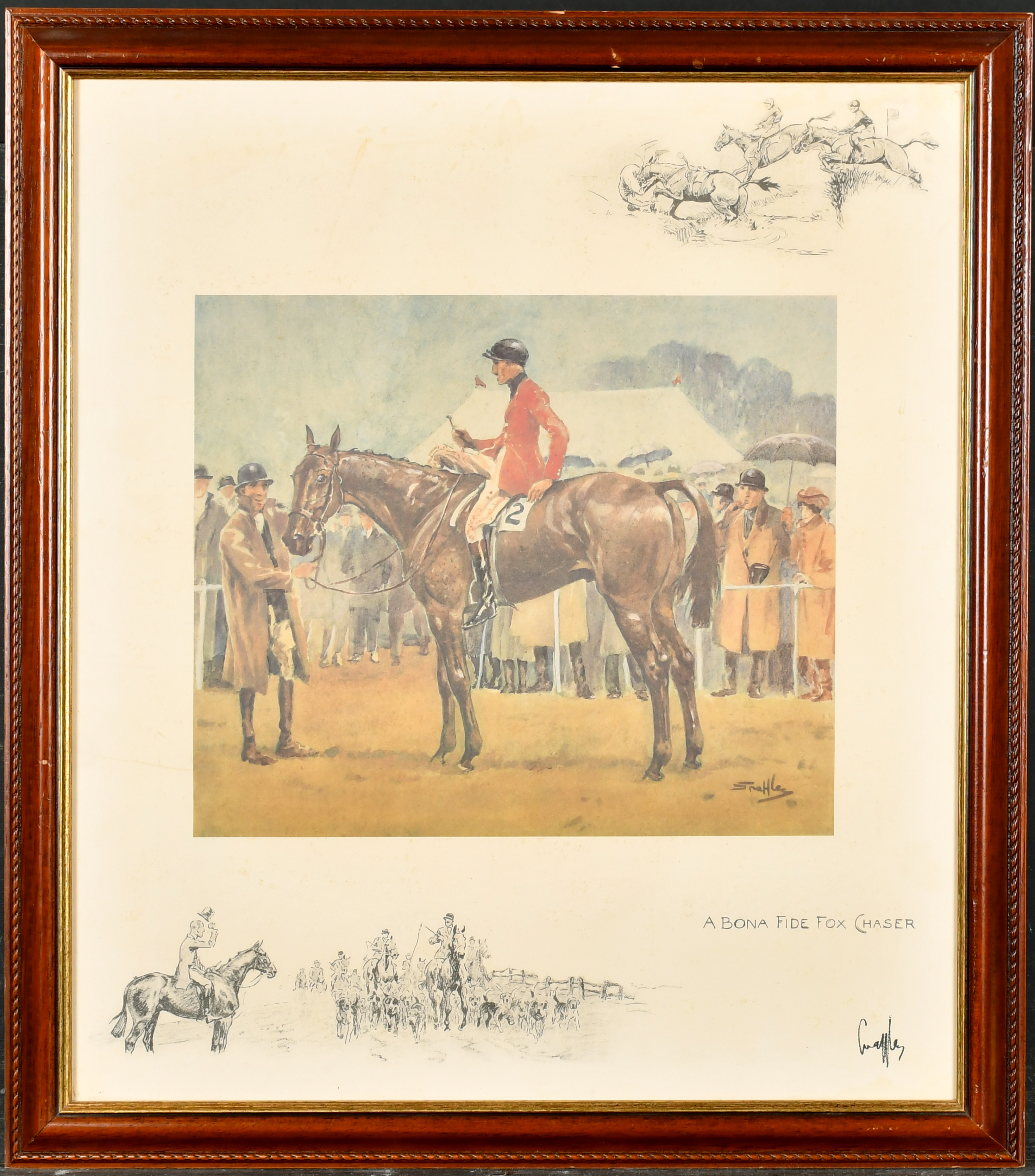 After Charles Johnson Payne 'Snaffles' (1884-1967) British. "A Bona Fide Fox Chaser", Print, 19" x - Image 2 of 4