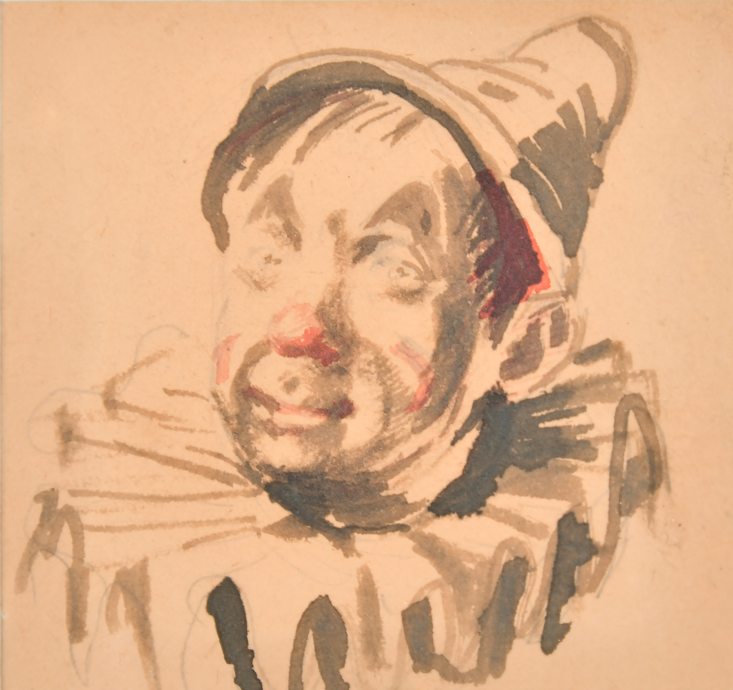 Edward Brian Seago (1910-1974) British. Circus Studies of Clowns and a Horse, Watercolour and ink, - Image 3 of 7