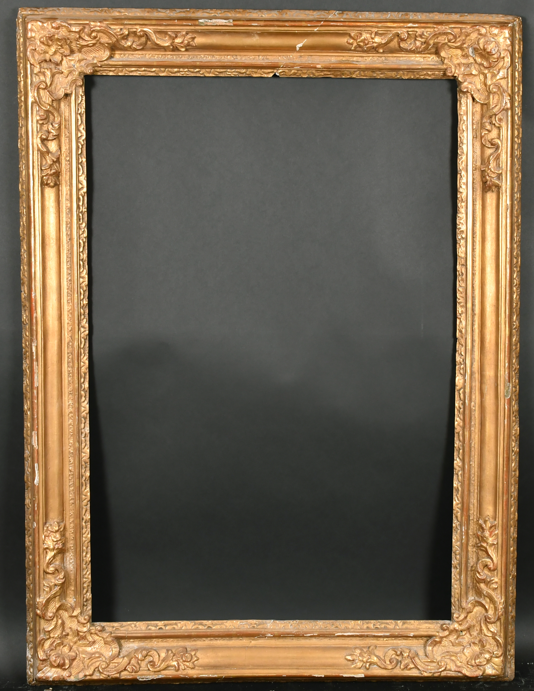 18th Century French School. A Carved Giltwood Frame, rebate 41.5" x 28" (105.4 x 71.1cm) - Image 2 of 3