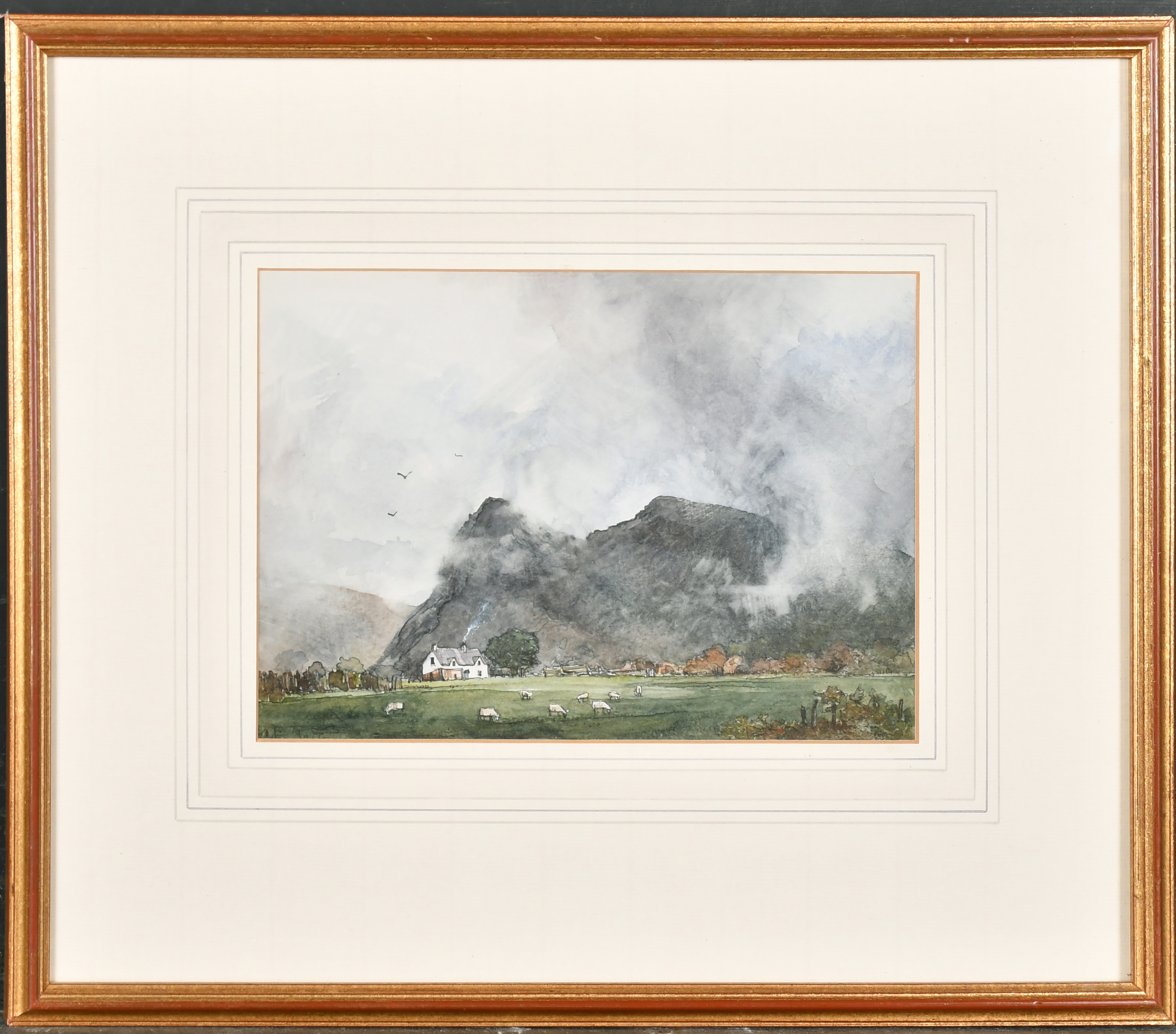 19th Century English School. "Pangbourne Rectory, Berks", circa 1845, Watercolour, Inscribed on - Image 7 of 9