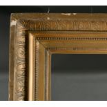 19th Century French School. A Gilt Composition with Acanthus Leaf Hollow Frame, rebate 71" x 58.