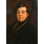 19th Century English School. Bust Portrait of a Man, Oil on canvas, 24" x 17" (61 x 43.2cm)