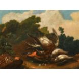 18th Century Italian School, Still Life with Dead Birds, Oil on canvas, 13.5" x 17" (34.3 x 43.2cm)