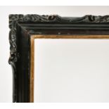 19th Century Chinese School. A Black and Gilt Trade Frame, rebate 23.5" x 18" (59.7 x 45.7cm)