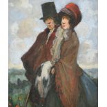 Marcus Arthur Boss (1891-1981) British. A Young Couple, Watercolour and Gouache, 12.5" x 10.5" (31.7