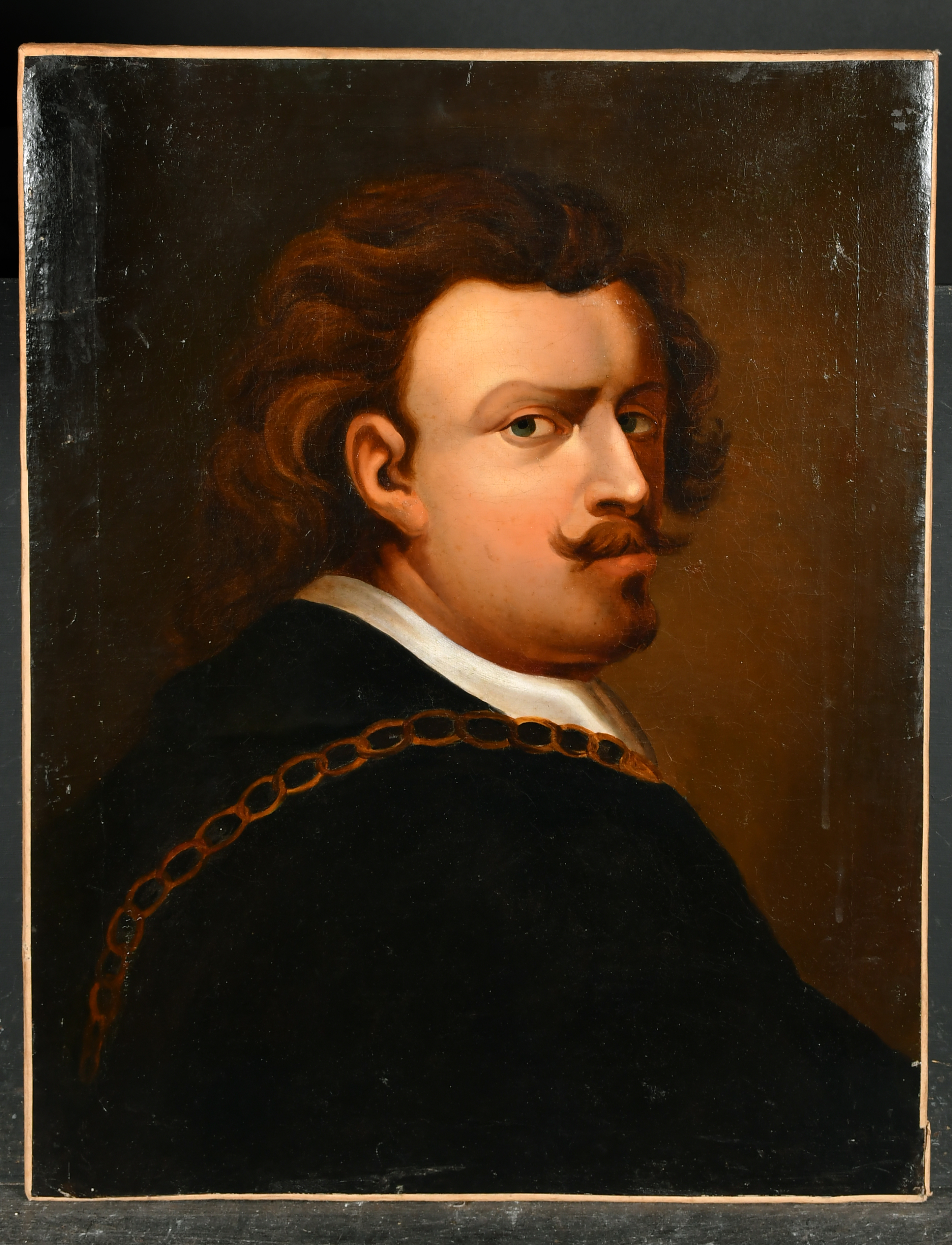 After Anthony Van Dyck (1599-1941) Flemish. Self Portrait of the Artist, Oil on canvas, Unframed - Image 2 of 3