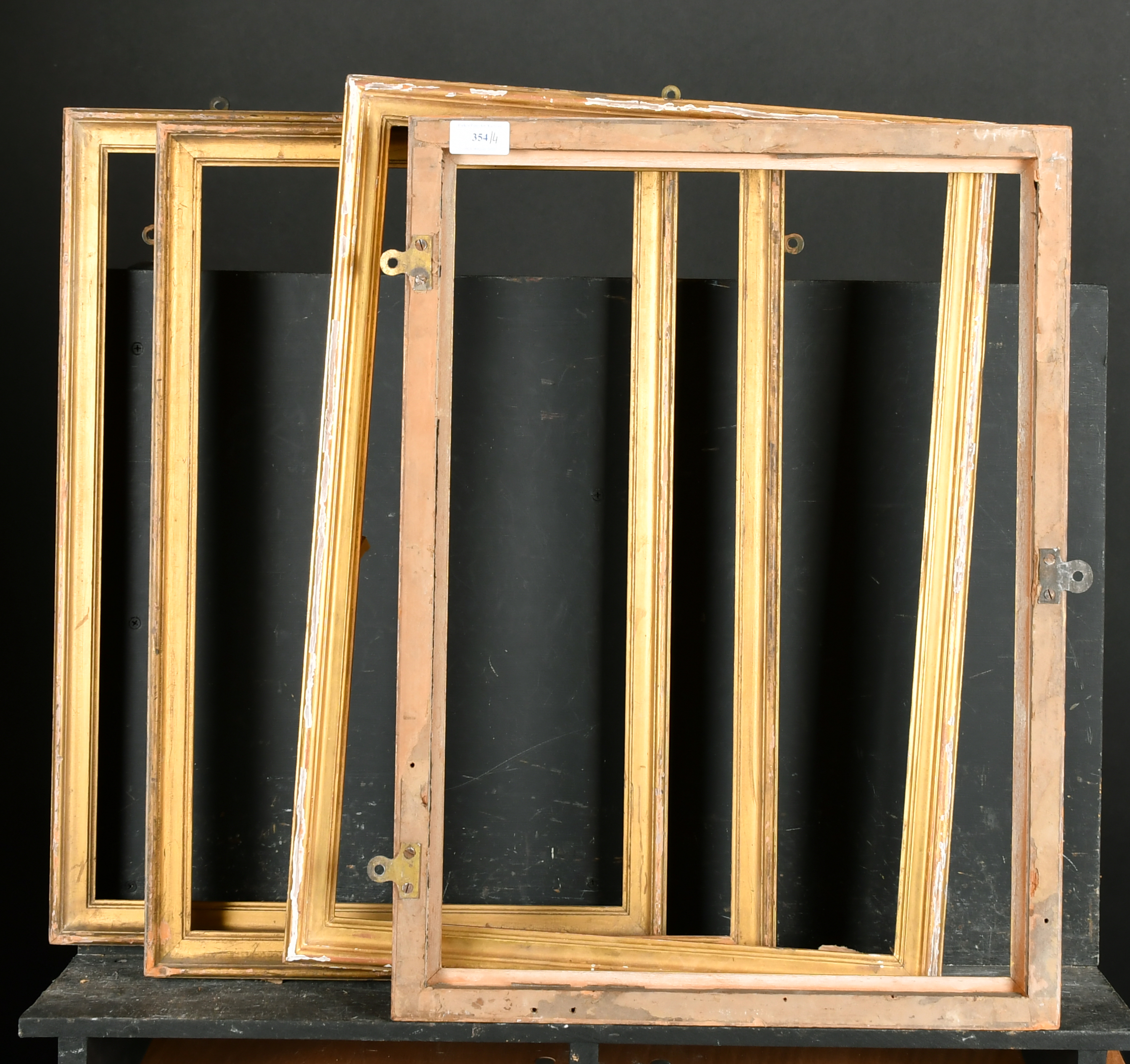 19th Century English School. A Near Set of Four Gilt Composition Frames, rebate 21" x 15" (53.3 x - Image 3 of 3