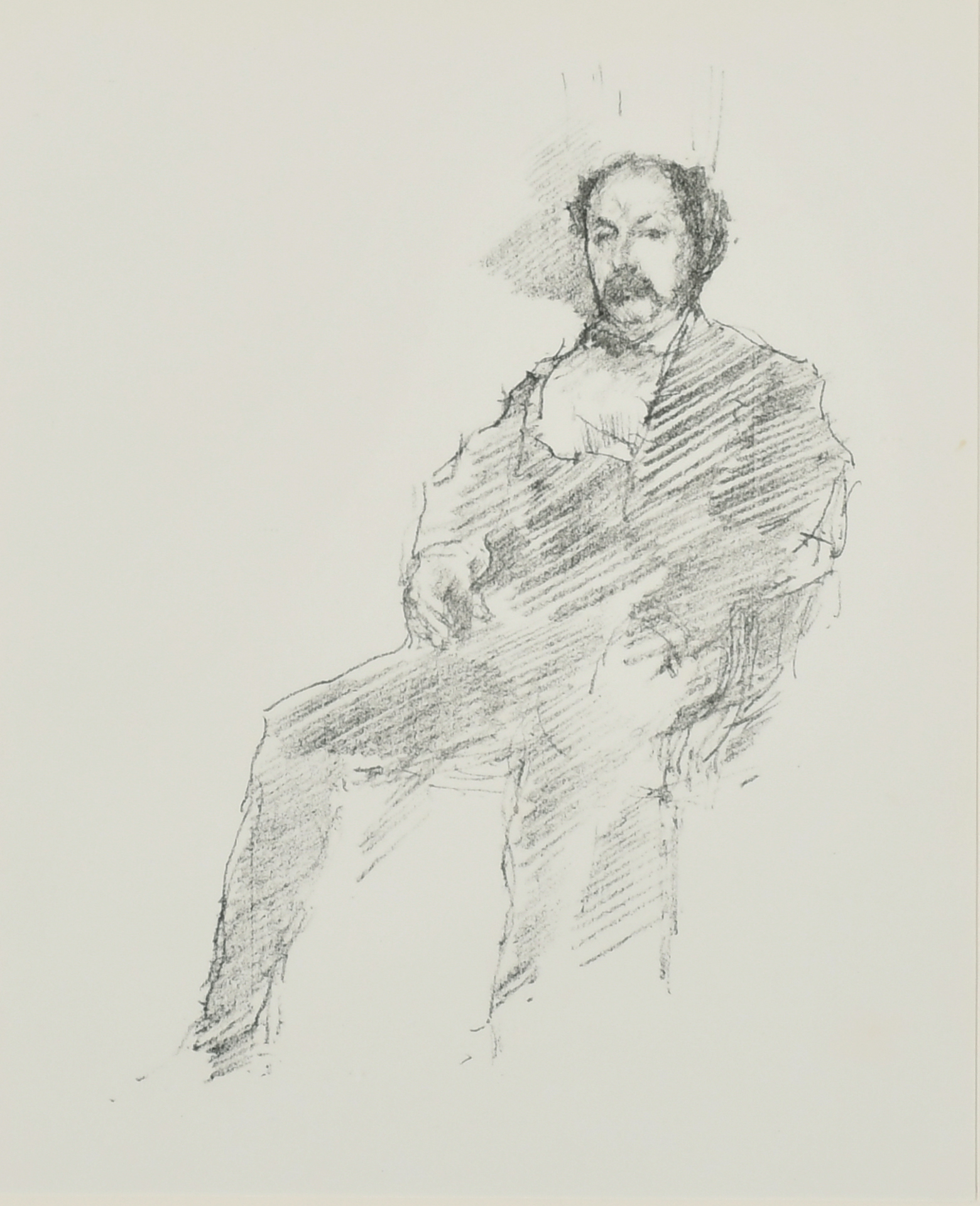 James Abbot McNeil Whistler (1834-1903) American. "The Doctor - Portrait of My Brother", Lithograph,