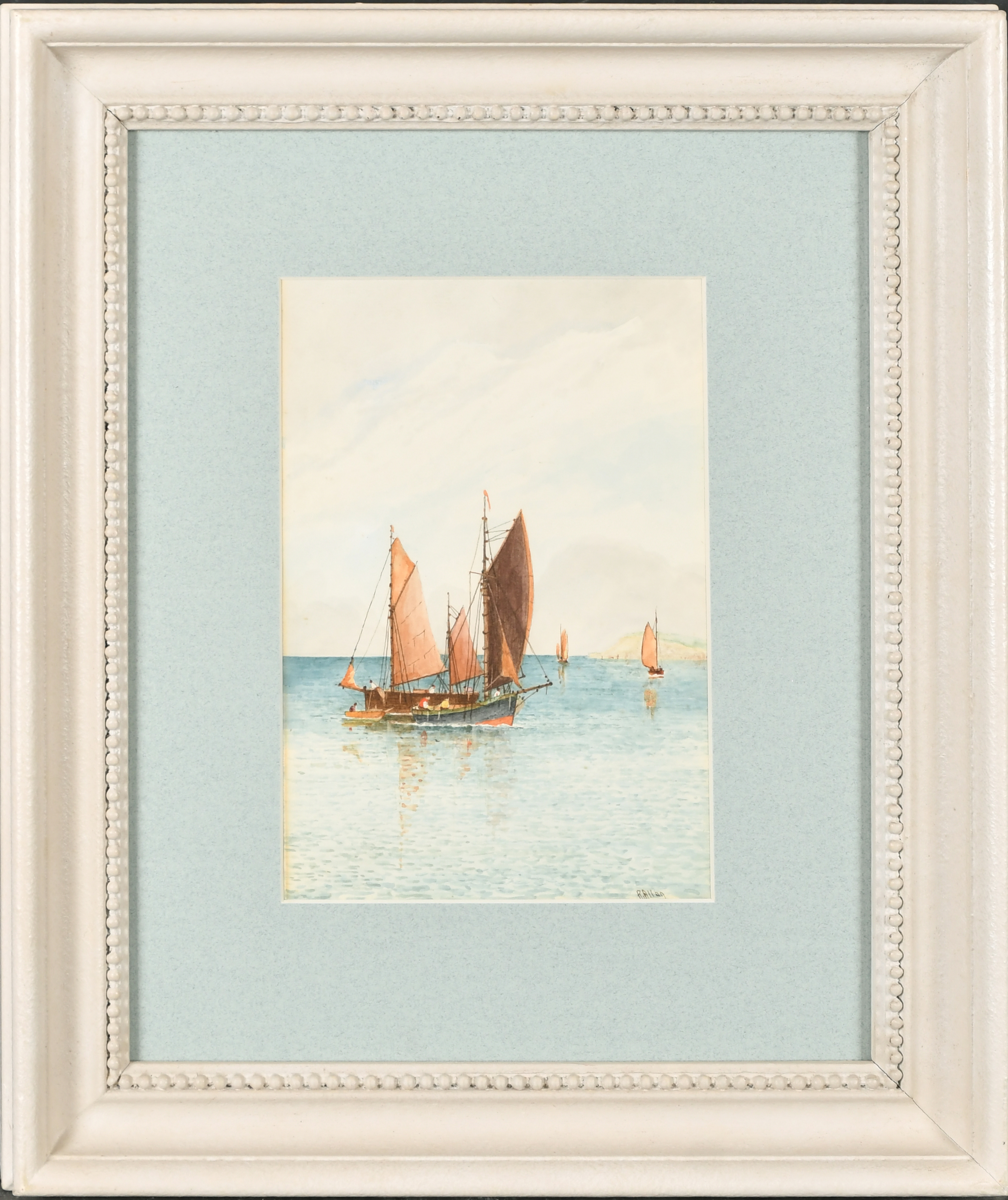 R. Allan (19th-20th Century) British. "Penarth", Watercolour, Signed, inscribed verso, 9" x 6" (22.8 - Image 4 of 7